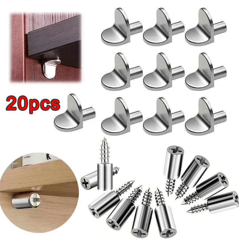 Furniture Hardware Types - دعامات رفوف معدنية، نوعان من دبابيس