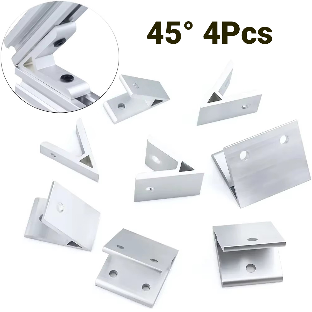 Joint Connector Bracket - 4 قطعة 45 درجة زاوية قوس