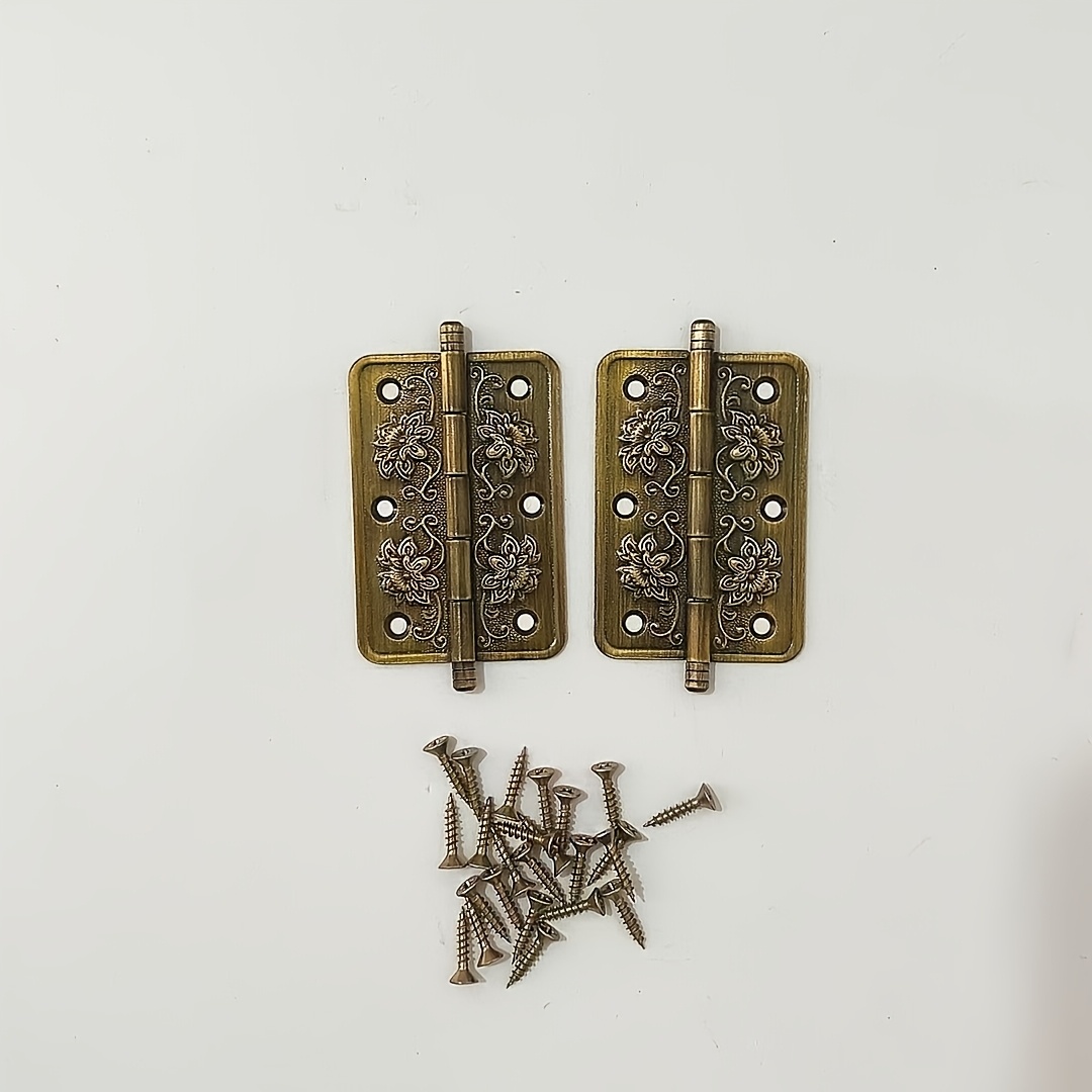 Furniture Hardware Types - قطعتان من مفصلات نحاسية سميكة وقوية