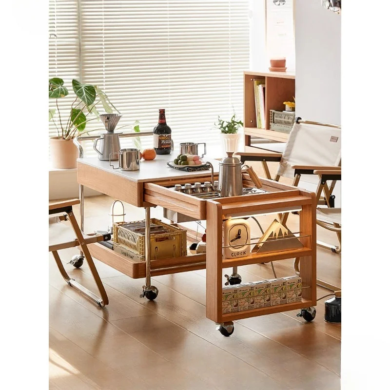 Japanese Furniture Hardware - طاولة قهوة ريفية من خشب الكرز،