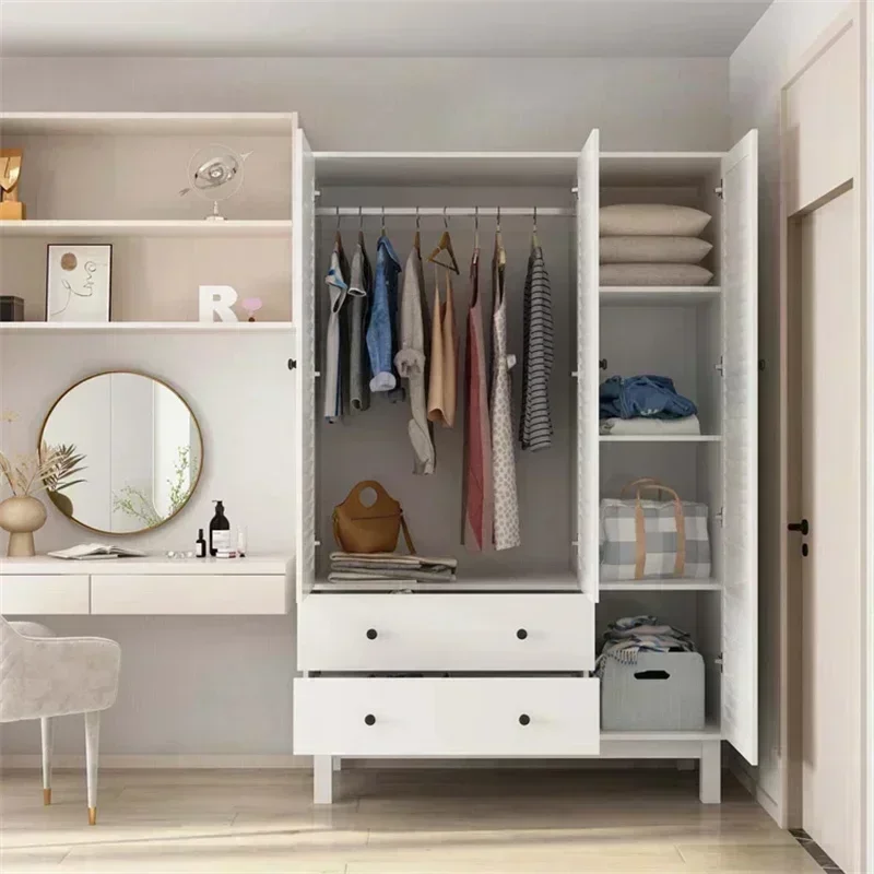 Z خزانة ملابس خشبية بيضاء بتصم - مراجعة Z. A. Furniture وسعره