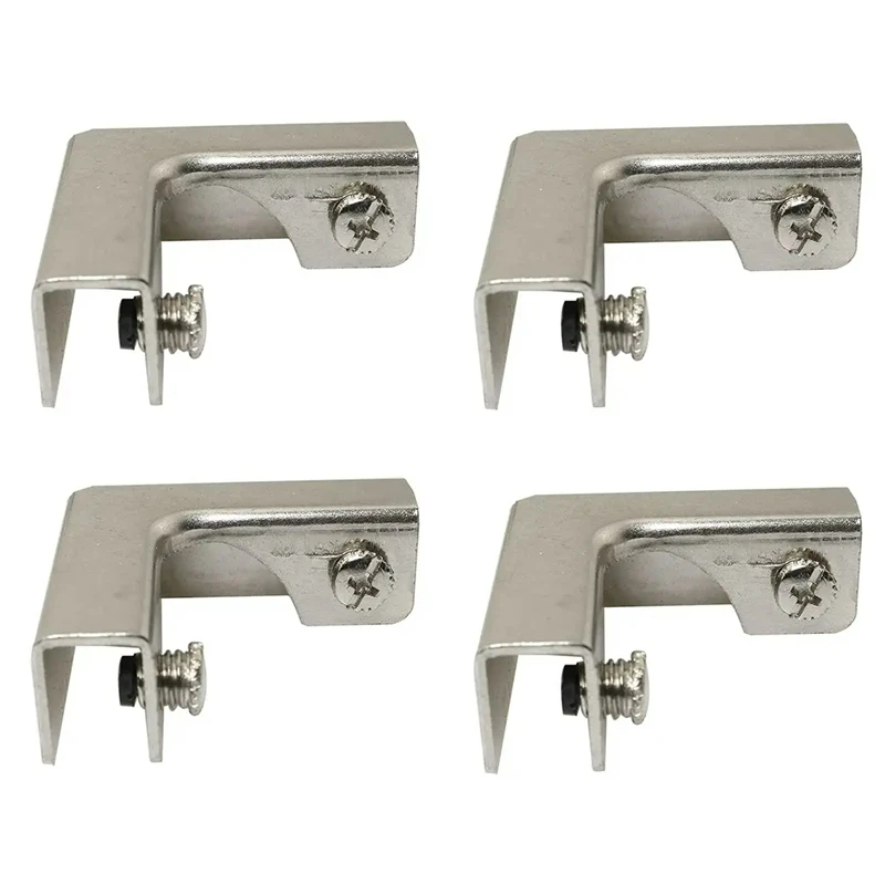4 قطع مشبك تثبيت زجاجي على شكل - مراجعة Furniture Hardware Types وسعره