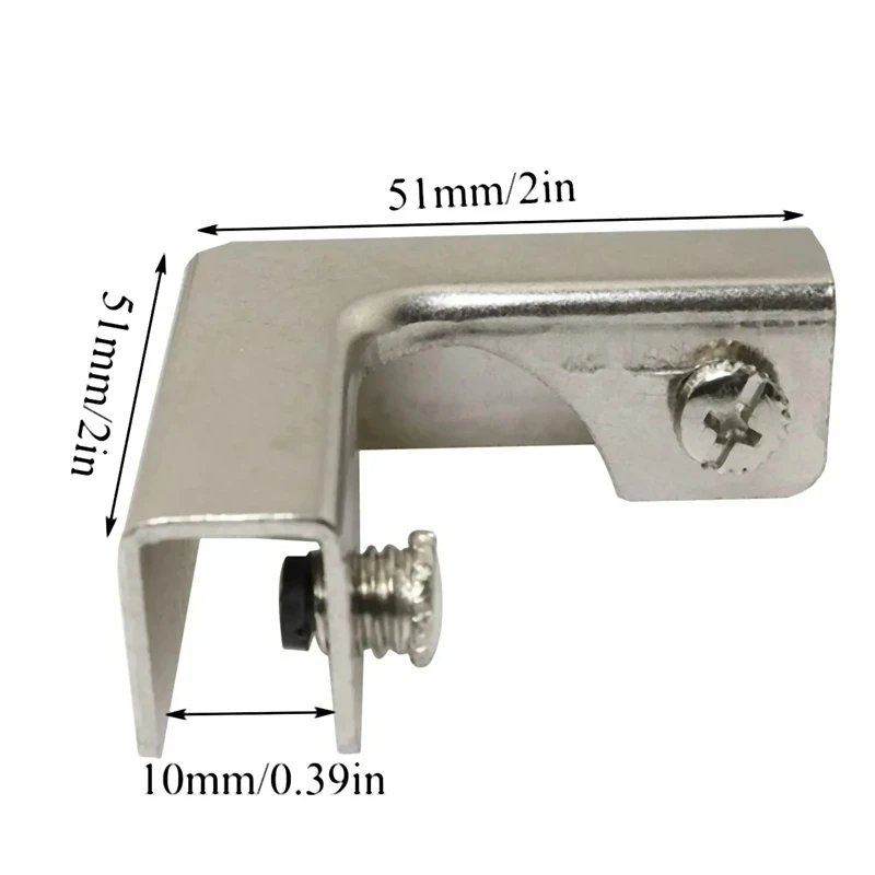 4 قطع مشبك تثبيت زجاجي على شكل - مراجعة Furniture Hardware Types وسعره