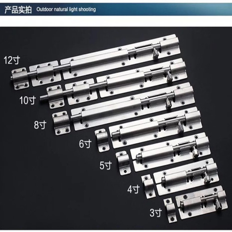 1 قطعة 3/4/5 بوصة طويلة الفضة  - مراجعة Barrel Bolt Slide وسعره