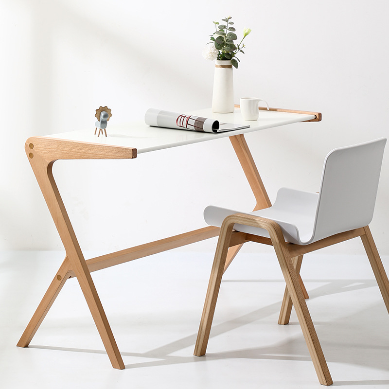 مكتب دراسة خشبي صلب بتصميم نور - مراجعة Japanese Furniture Hardware وسعره