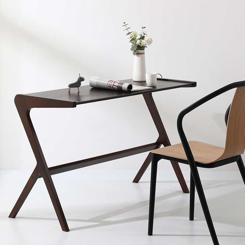 مكتب دراسة خشبي صلب بتصميم نور - مراجعة Japanese Furniture Hardware وسعره