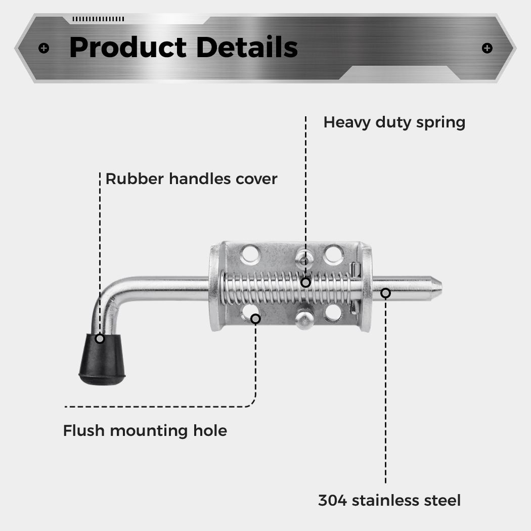 قطعتان من مزلاج الباب المنزلق  - مراجعة Barrel Bolt Slide وسعره