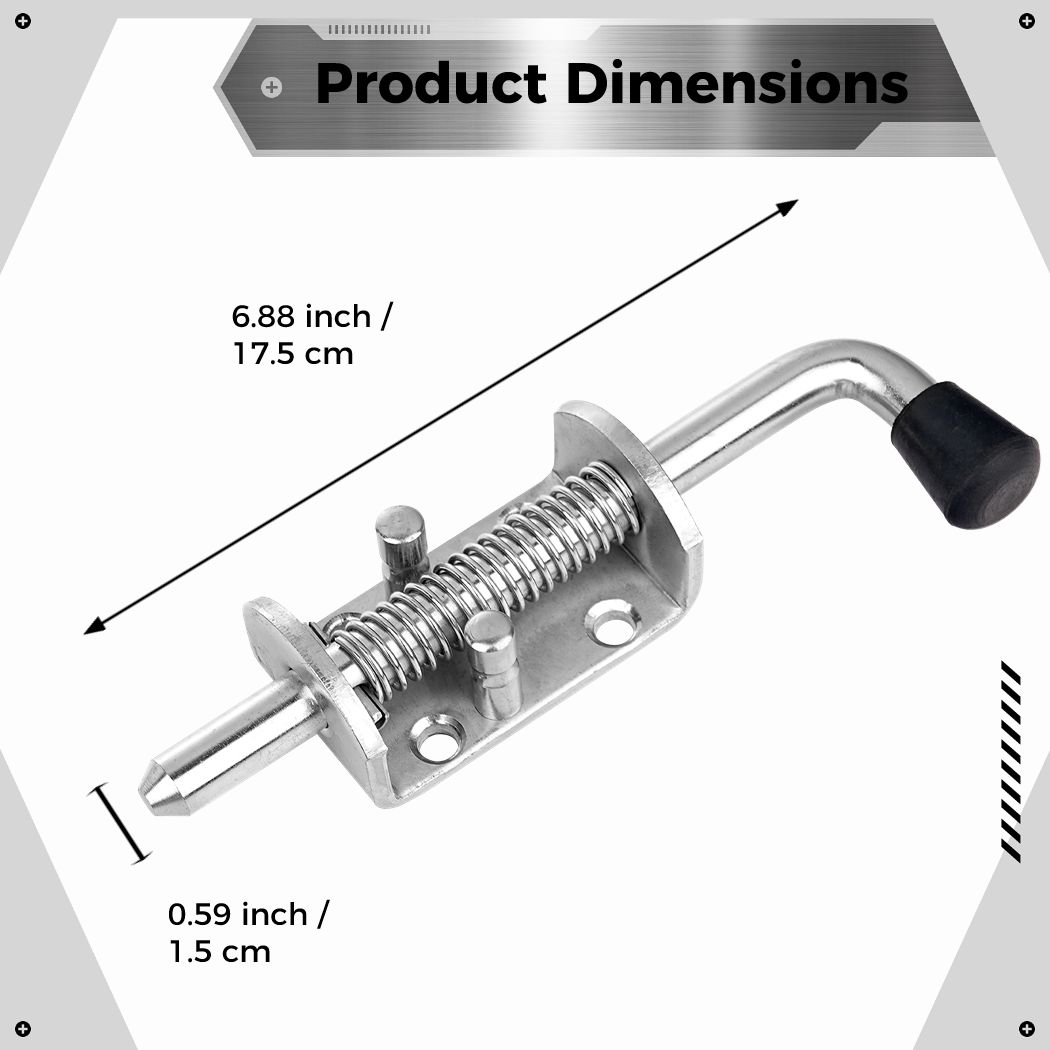 قطعتان من مزلاج الباب المنزلق  - مراجعة Barrel Bolt Slide وسعره