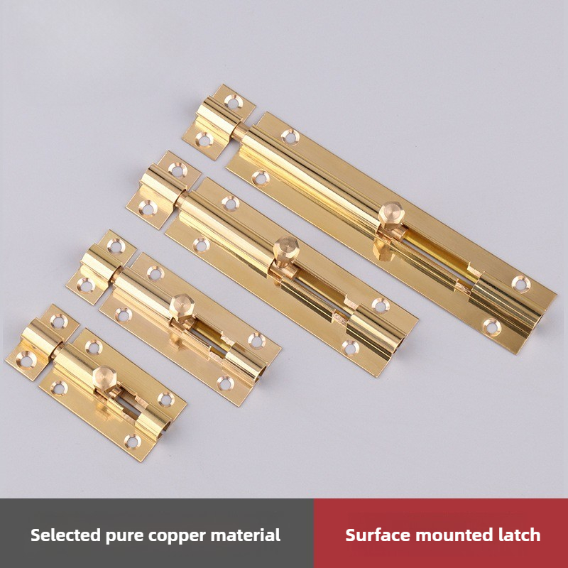 قفل منزلق نحاسي للأبواب، مزلاج - مراجعة Barrel Bolt Slide وسعره