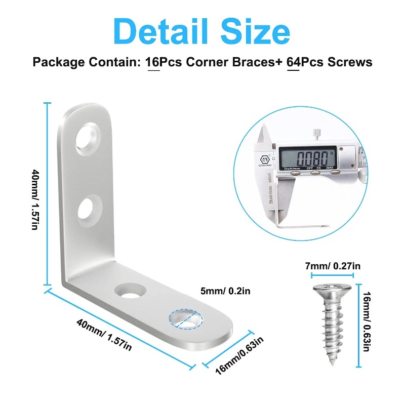 10 قطع من زوايا التثبيت على شك - مراجعة Joint Connector Bracket وسعره