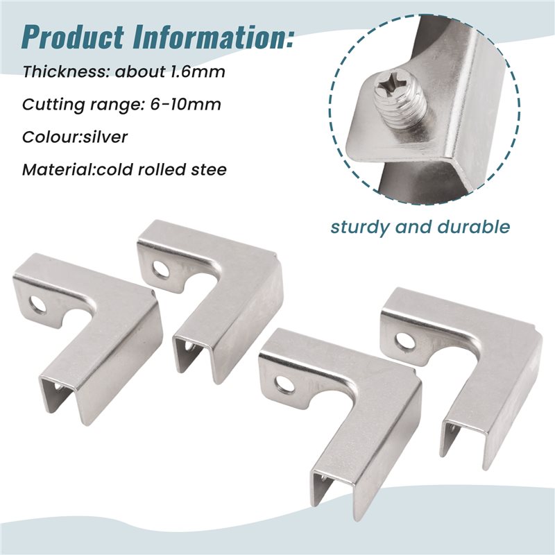 A68P-4Pcs L نوع الزجاج تحديد ك - مراجعة Furniture Hardware Types وسعره