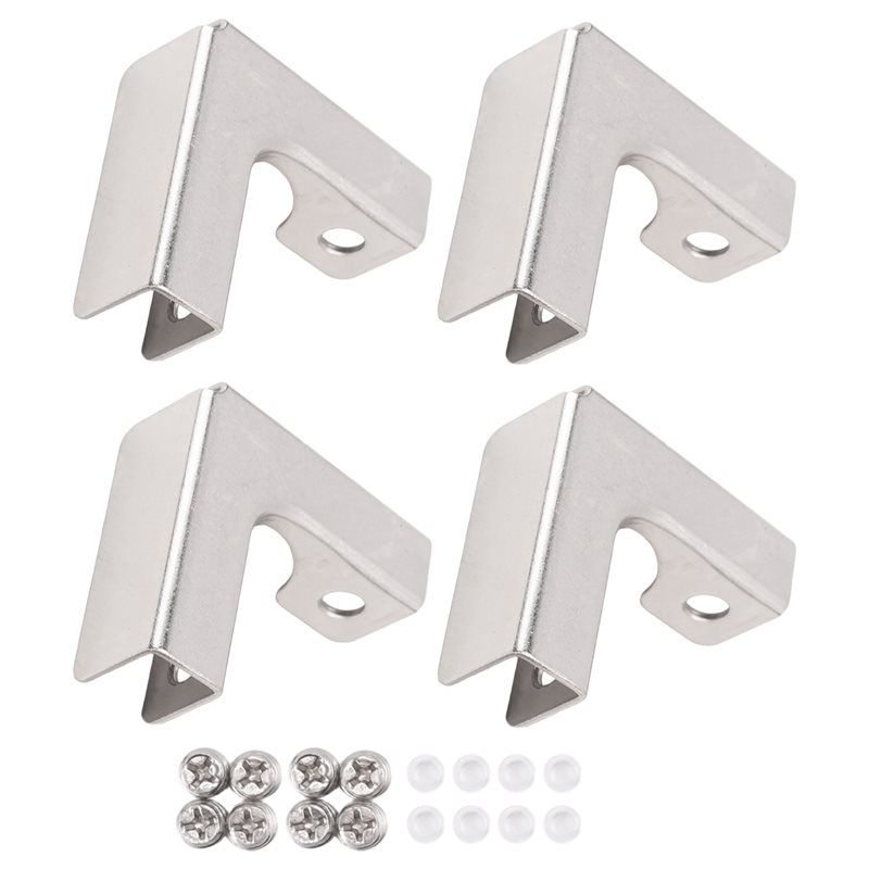 A68P-4Pcs L نوع الزجاج تحديد ك - مراجعة Furniture Hardware Types وسعره