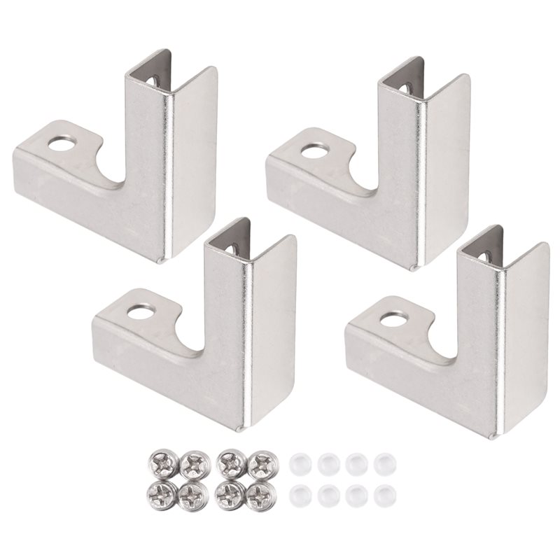 مشبك تثبيت الزجاج على شكل حرف  - مراجعة Furniture Hardware Types وسعره