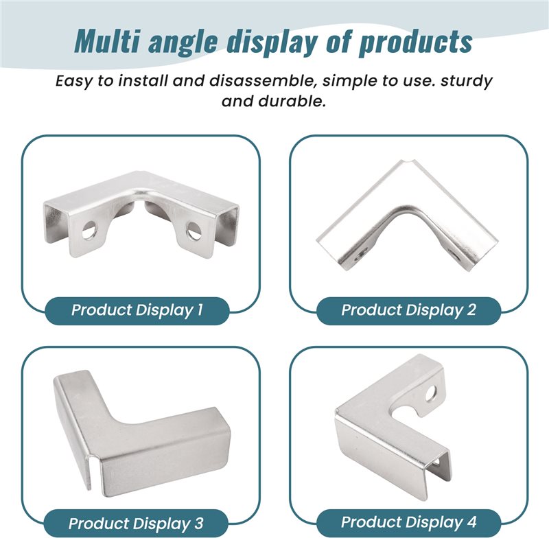 مشبك تثبيت الزجاج على شكل حرف  - مراجعة Furniture Hardware Types وسعره