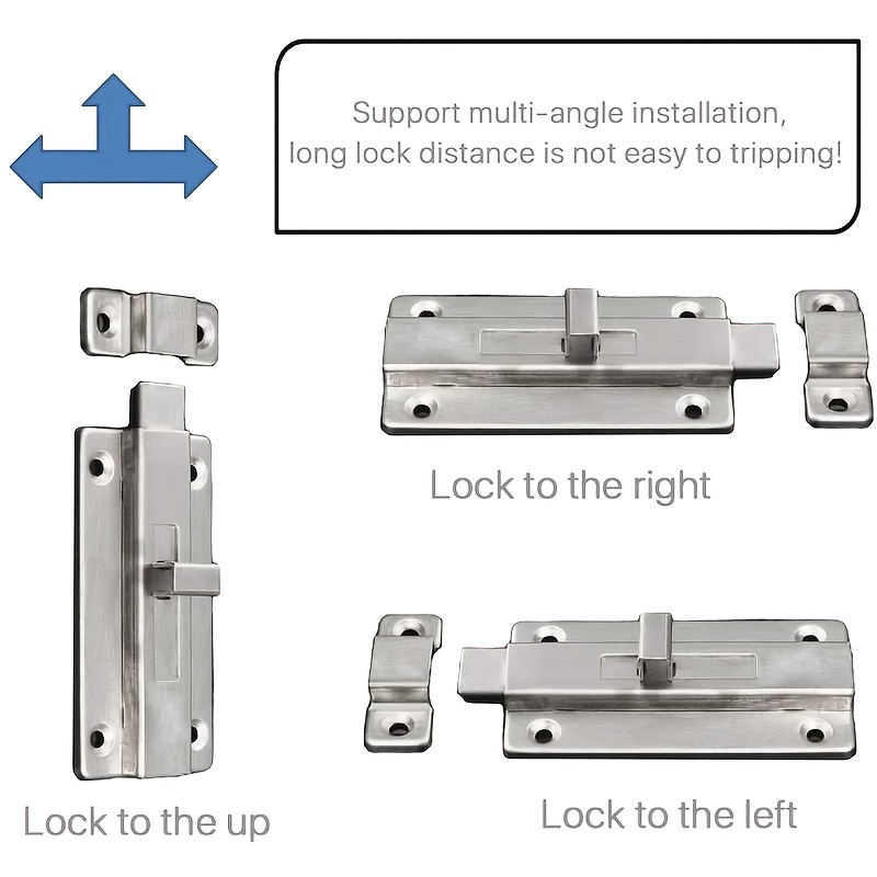 أقفال أبواب من الفولاذ المقاوم - مراجعة Barrel Bolt Slide وسعره